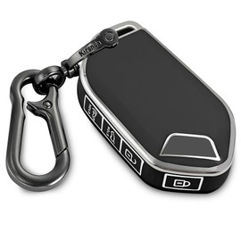 Kirsnda for kia Key Fob Cover with keychian,TPU Protection Key Case Compatible with 2023 2024 Telluride EV5 Smart Remote Key(Black,5 Button)