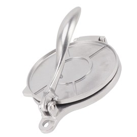 Prensa para Tortillas de Aleación de Aluminio, Eficiente y Conveniente, Diseño Multifuncional para Pasteles Chinos, Tartas y Más (16cm Plata)