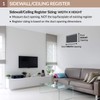 Accord ABSWWH3104 Sidewall/Ceiling Register with 3-Way Design, 10-Inch x 4-Inch(Duct