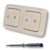 EBROM SET IDEE: Busch Hunter DURO2000 Shutter Switch 2000/4 US