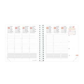 Time&Life ML Medium Black and White: Pocket Size Diary