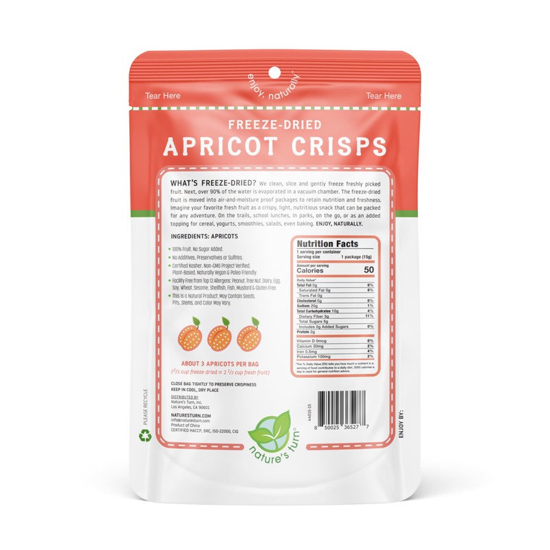 Nature’s Turn Freeze-Dried Fruit Crisps – Healthy, Gluten-Free, Crispy &