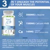 Vemluta 2 Packs HMB and Leucine Supplements Gummies for Men,