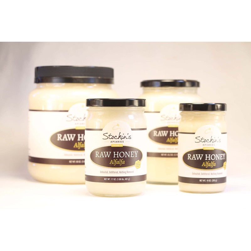 Stockin's Apiaries Raw Alfalfa Honey In Bulk, Unheated, Unfiltered, &