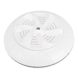 Ultrasonic Washing Machine, USB Powered Portable Turbine Washing Machine Ultrasound Turbo Washer for Traveling Camping Home College Dormitory (White)