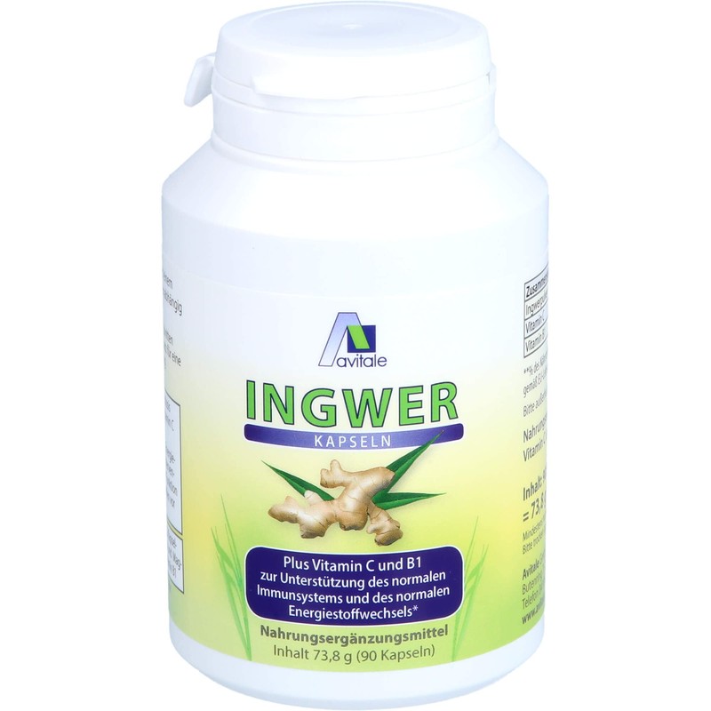 INGWER 500 mg Kapseln+Vitamin B1+C 90 St