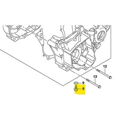 Suzuki OEM Oil Drain Bolt 8x20mm RMZ450 RMZ250 2018-2022 09103-08393