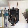 IronDIY Heavy-Duty Wheelbarrow Storage Bracket, Black, Sturdy, 80 lbs Capacity,