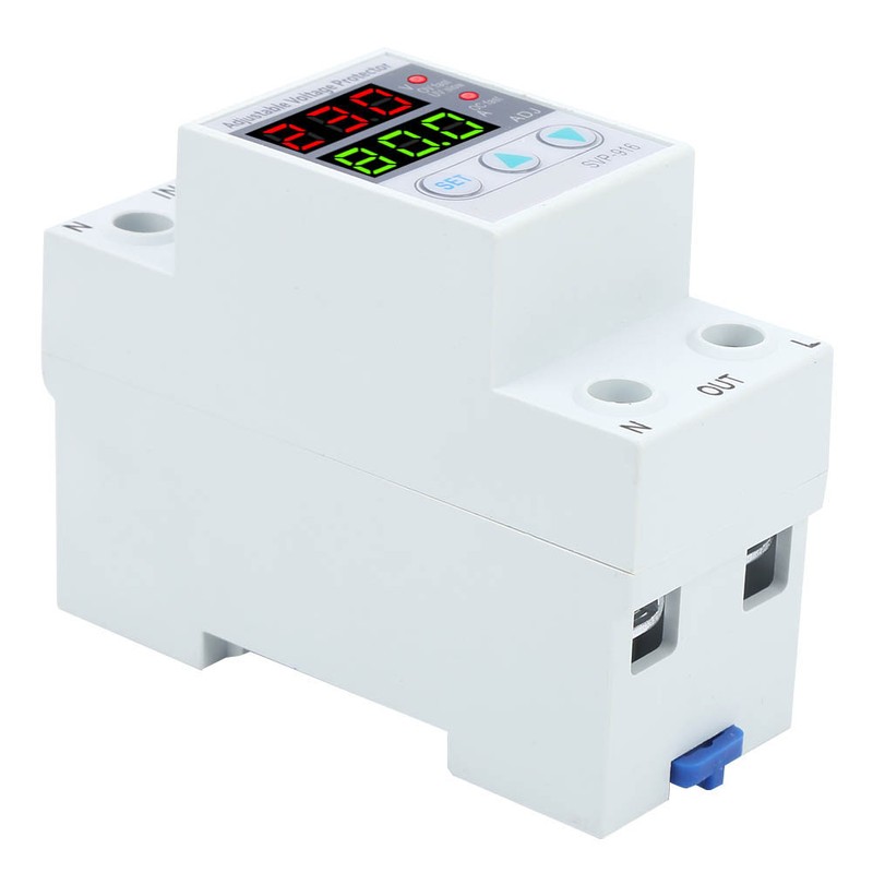 SVP‑916 100‑130VAC Adjustable Over and Under Voltage Protector Delay Reset