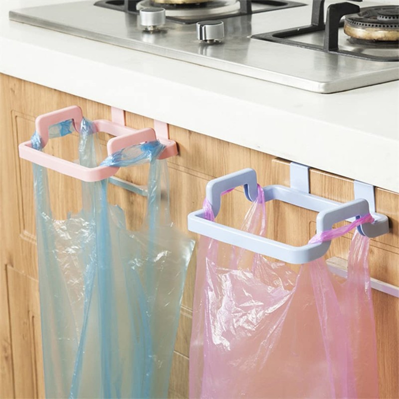 Garbage Bag Rack, Plastic Hanging Trash Bag Holder Rubbish Practical