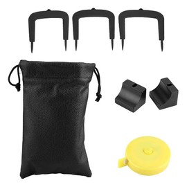 ANCLLO Golf Putter Set Aluminum Alloy Golf Putting Target Goal 3 Goals with 2 Base Storage Bag Tape Measure