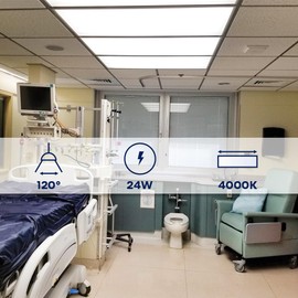 jimwhen Magnetic Mount 4 Foot LED Tube, 24W, 3600LM Super Bright, 4000K Natural Light, Highbay Panel Troffer Light Retrofit Kit, T8 T10 T12 Fluorescent Replacement, Milky Cover, Easy to install