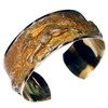 Elaine Coyne Collectible Artwear Earth Patina Solid Brass Fox Cuff