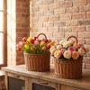 2 Pcs Hanging Wall Basket for Pantry Storage, Woven Wall