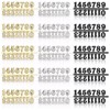 15 Pieces Clock Numerals Kit in Black Silver Gold DIY