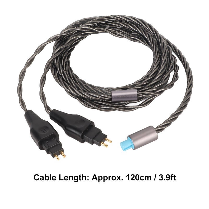 2Pin Sound Cable 3 in 1 Silver Plated Copper Cable
