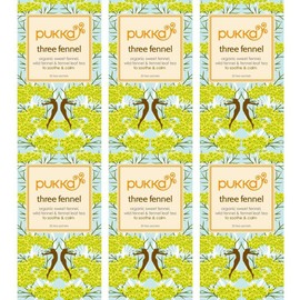 (6 PACK) - Pukka Herbs - Three Fennel Tea | 20 sachet | 6 PACK BUNDLE