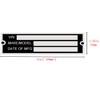 CWZ Blank Serial ID TAG Plate Data CAR Truck HOT