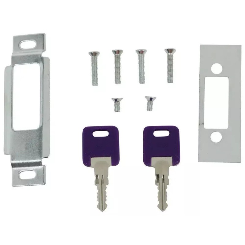 Global Link WHITE RV Paddle Entry Door Lock Latch Handle