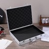SUPVOX Aluminum Toolbox Lockable Storage Case for Tools Electronics and
