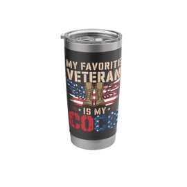 Veteran Coco Love American Flag Military Veterans Day 4th Stainless Steel Insulated Tumbler