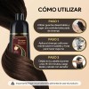 Shampoo Con Aceite De Argán Tinte Cubre Canas-marrón Oscuro