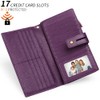 SENDEFN Wallet for Women Leather Large Capacity Wallets RFID Blocking