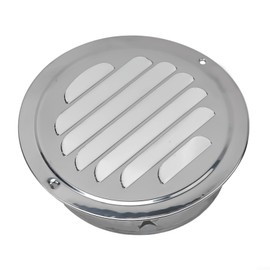 70-300mm Round Stainless Steel Ventilation Grille Exterior Wall Duct Ventilation Tool Ventilation Grille Cover Vent Hood Flat Duct Ventilation Grille Wall (120mm)