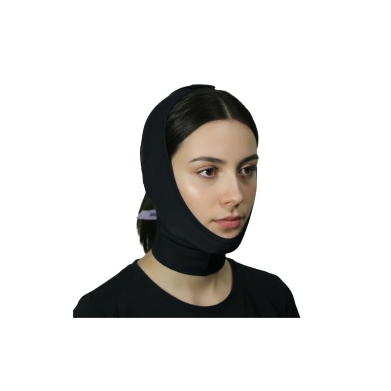 SANDRA&MONTIEL Mentonera post quirúrgica unisex unitalla ajustable para bichectomía, Correa