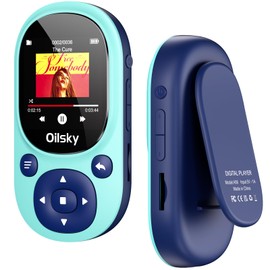 Mp3 Player with Clip 64GB Bluetooth Digital Audio Player 128GB Expandable Music Player FM Radio Small Ultra Lightweight Easy to Hold Music Player Gift 30g A88