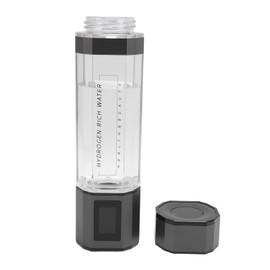 5000ppb Hydrogen Water Bottle, 2 Modes, Portable PCTG Hydrogen Water Generator Cup, for Home Fitness Office Travel, Hydrogen Rich Water Cup with Automatic Backwash (Black)