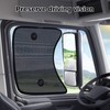 KUST Upgraded 2PCS Side Window Sun Shade for Semi Truck,