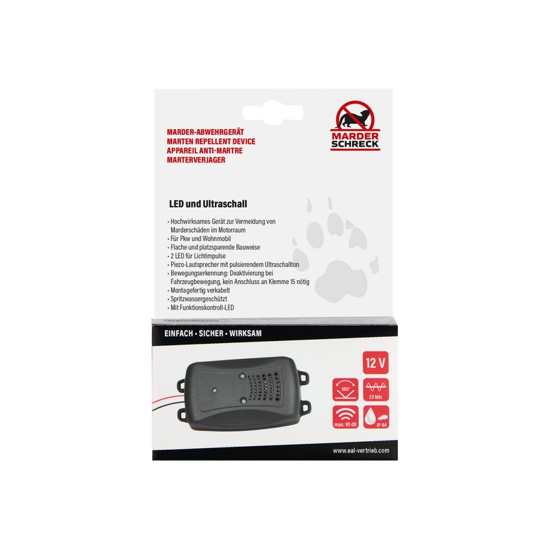 LAS 16276 Ultrasonic Marten Repeller with Flash LEDs