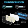 BRAINIAC LED Garage Light Bulbs 100W with 6 Adjustable Panels,