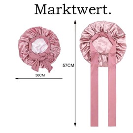 Silk Bonnet for Sleeping, Silk Bonnet, Satin Hair Cap, Bonnet Sleep Cap for the Night for Women, Sleep Cap Hair Protect Hair Cap (Pink)