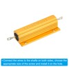 PATIKIL 100W 30 Ohm Aluminum Shell Resistor 2pcs Aluminum Housing