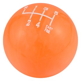 Padaodao 6 Speed Shift Knob Stick Grip Head Upper Left R for Manual Automatic Vehicle Transmission Car SUV Trucks, Orange