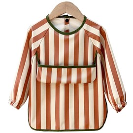 GoUseGo Meal Apron, Long Sleeve, Baby Meal Apron, For Boys 5 Months - 5 Years, Washable, With Sleeves, Waterproof, Meal Sty, Baby Apron, Infants, Smocking, Kids, Nursery School, Kindergarten,