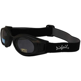 Pacific Coast Airfoil Black Goggles with Interchangeable Polycarbonate Lenses - One Size