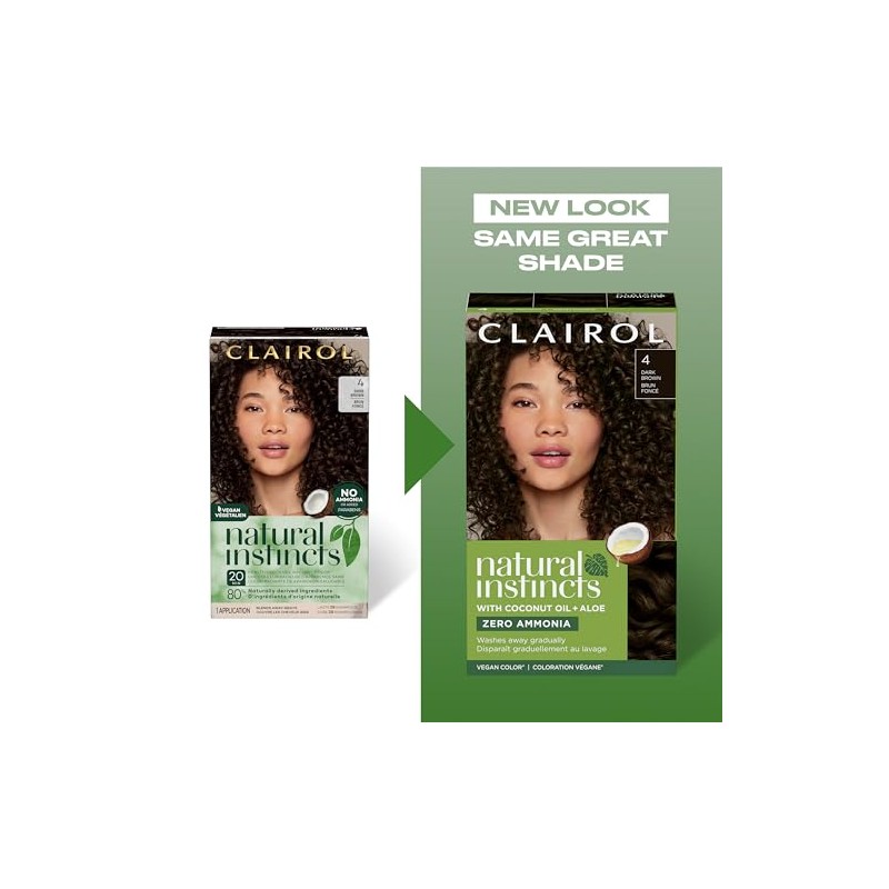 Clairol Natural Instincts Demi-Permanent Hair Dye, 5G Medium Golden Brown