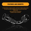 SYKRSS 10AN PTFE 90 Degree Hose End Fitting Aluminum 2