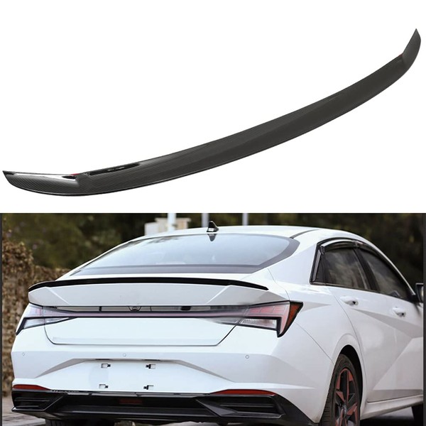 ASAPE Rear Trunk Car Spoiler Wing Carbon Fiber Glossy Black