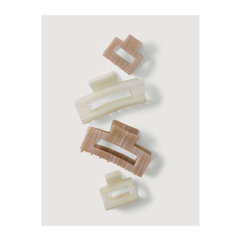 [JAJU JAJU] Patterned square hair clip stand, brown / [JAJU자주]