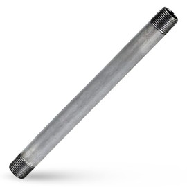 Everflow Supplies PCGL3072 72" Long Pre-Cut Galvanized Steel Pipe with 3" Nominal Size Diameter