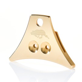 Logan Turbo Solid Brass Whistle with etched design