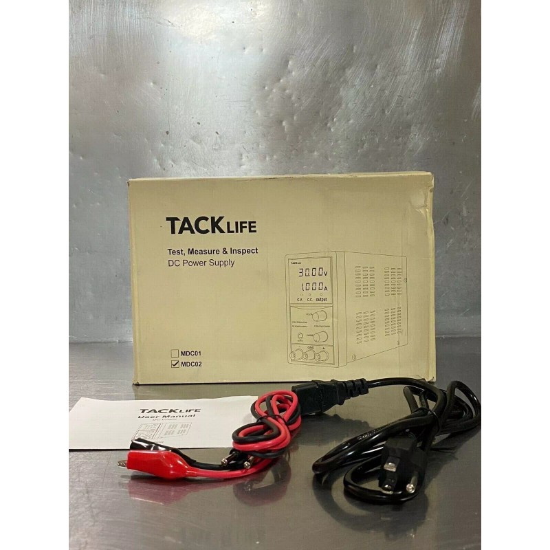 TACKLIFE 0-30V DC 10-AMP Variable Power Supply Course /Fine Adjustment