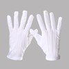 Parade Honor Guard Finger White Mittens Hands Protector Formal Gloves