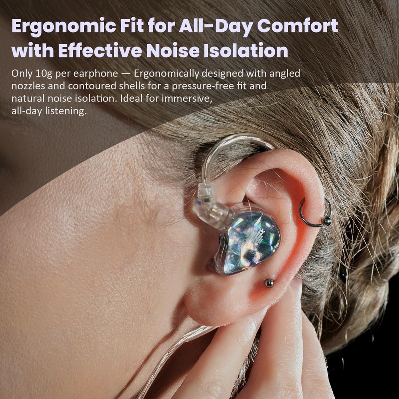 Hidizs MS1 Galaxy IEM Gaming Earphones - Dual Magnetic Engine