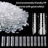 120 Pieces False Nails System Dual Nail Shape Matte Square