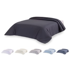 Todocama Extra Soft Microfibre Duvet Cover Dark Grey - Bed 105/120 - 180 x 220 cm